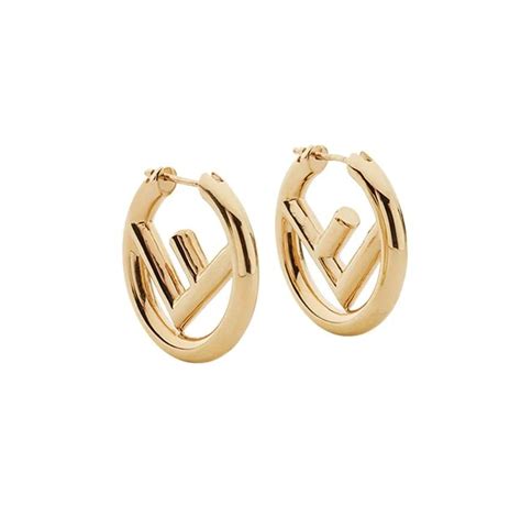 fendi round earrings|fendi vintage earrings.